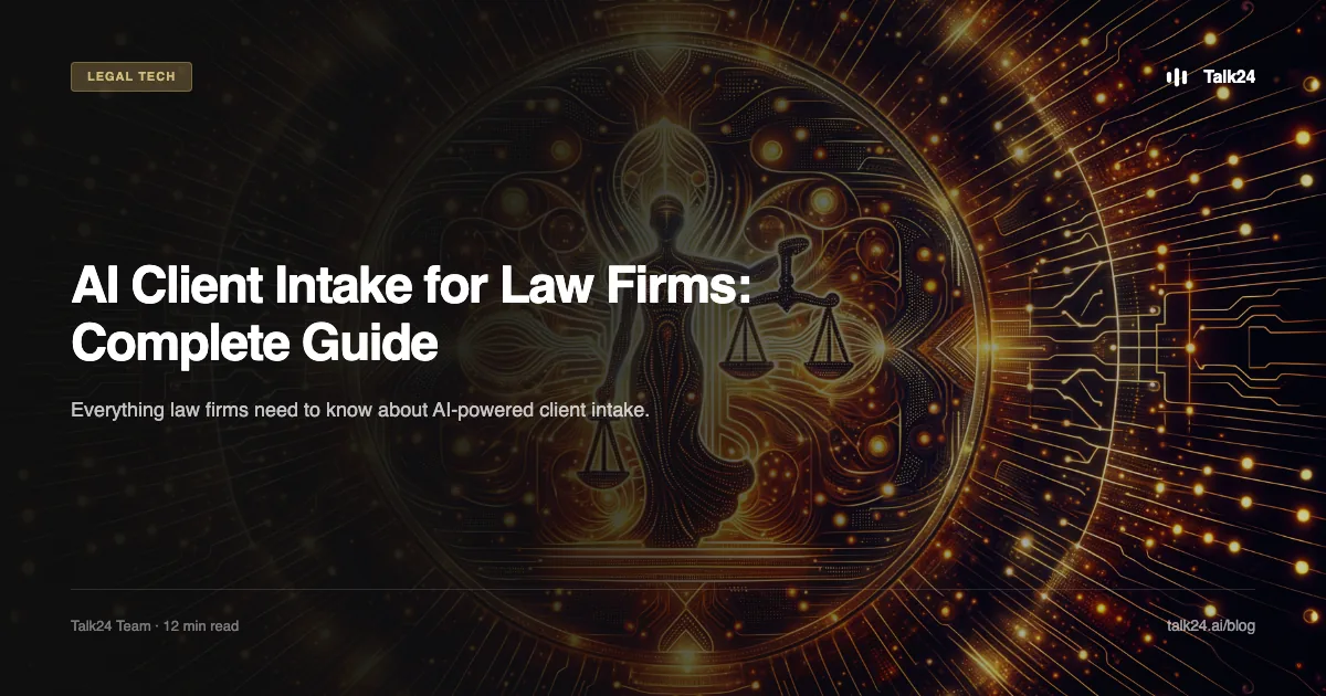 AI Client Intake for Law Firms: The Complete 2025 Guide