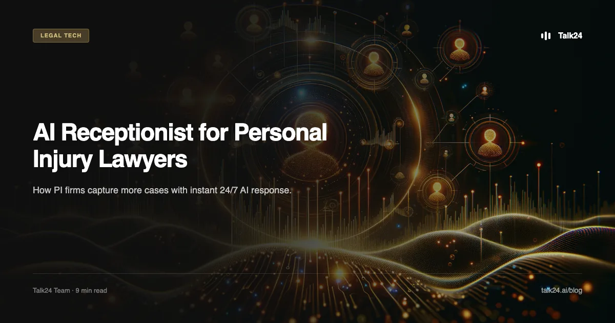AI Receptionist for Personal Injury Lawyers: Complete Guide