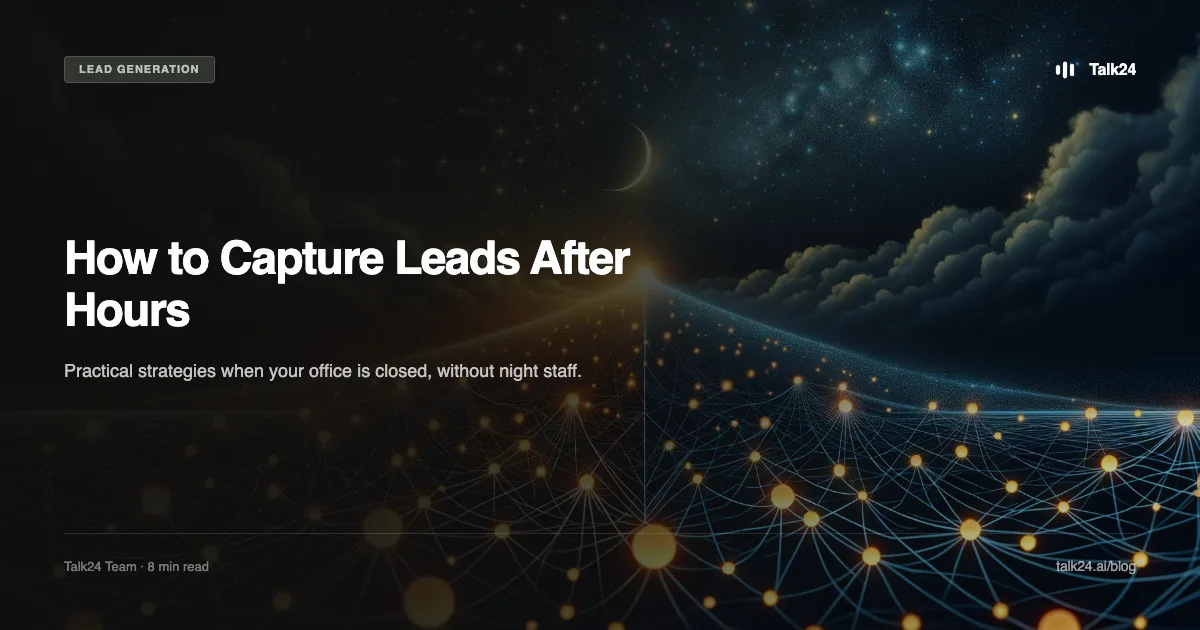 How to Capture Leads After Hours: A Guide for Law Firms