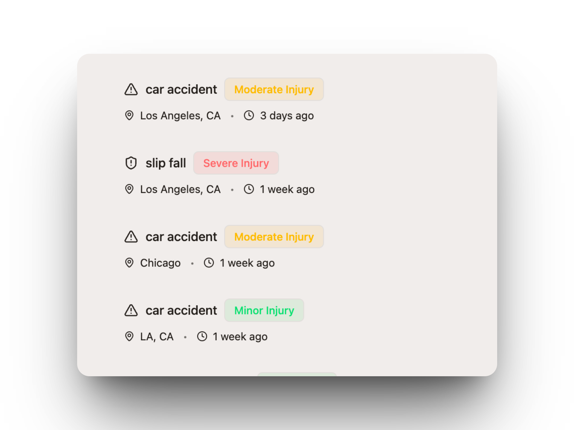 Security dashboard showing compliance and protection features
